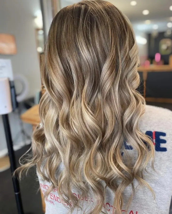 Sandy blonde balayage