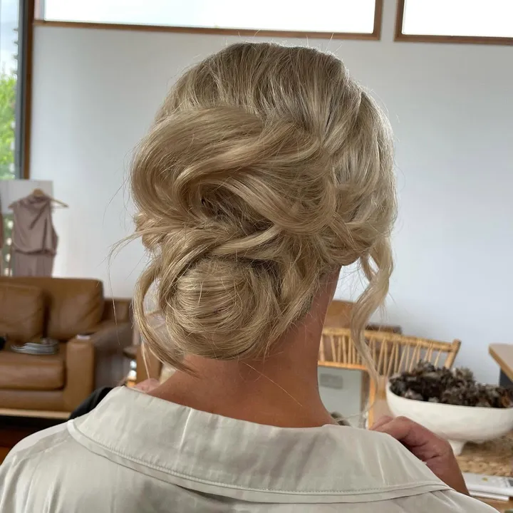 Textured updo